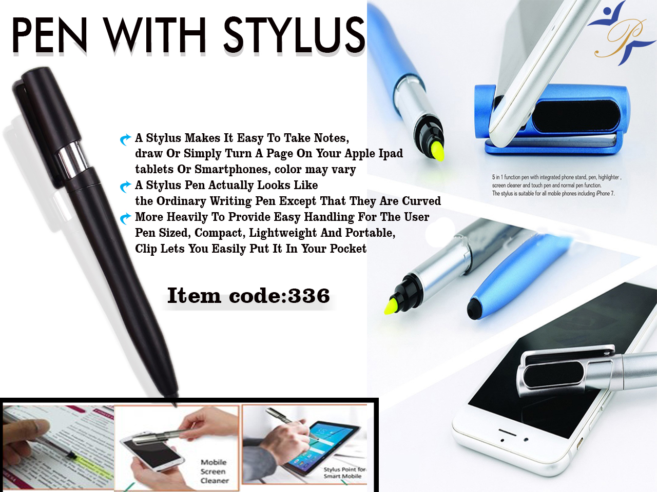 stylus pen with higlighter